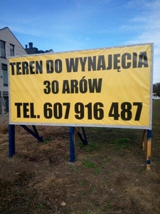 Wynajmę działkę