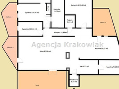 Mieszkanie na sprzedaż, 194 m², Kraków