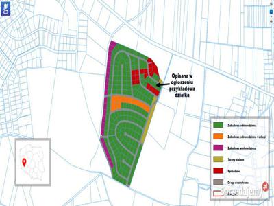 Działki jednorodzinne, wielorodzinne,usługi 231 szt