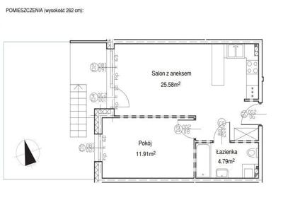 3-pokojowe mieszkanie 54m2 + balkon