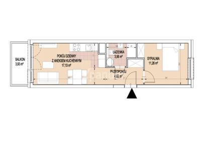 Atrakcyjne 2-pokojowe mieszkanie 36,5 m2 + balkon