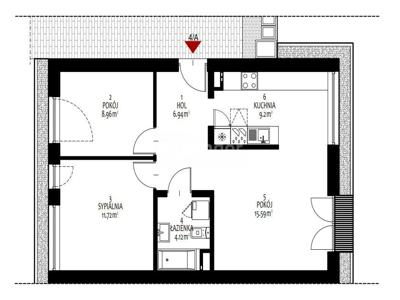 Mieszkanie 57 m2 parter w domu jednorodzinnym