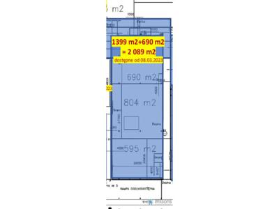 Magazyn do wynajęcia 2 089,00 m², oferta nr WIL879723