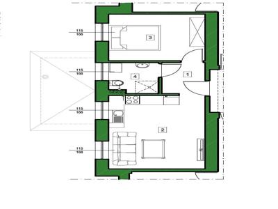 Mieszkanie 2-pokojowe, 1. piętro, optymaly układ