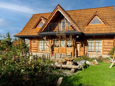 Piękny dom z bali z widokiem na Tatry - Gronków