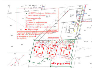 Działka 4730m2 z warunkami zabudowy dla 3 domów