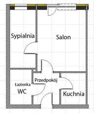 Mieszkanie 37m2 / 2 piętro / do remontu