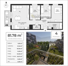 Nowe! 4pok. 82m² Ip. Balkon 5,81m² Nowe Miasto 0%