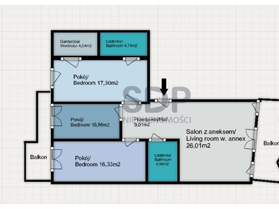 Mieszkanie na sprzedaż 98,78 m², piętro 4, oferta nr 33038