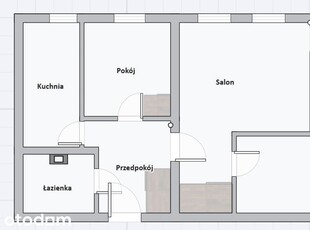 3-pokojowy apartament inwestycyjny 62m2 + balkon