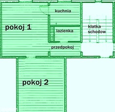 Mieszkanie 2 pok, 2 piętro, Grunwald, ul.Bułgarska