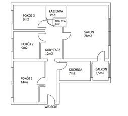 Suwałki, Składowa, 83m2/4 pokoje - bezpośrednio