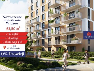 Rodzinne 3.pok. mieszkanie na Widzewie - 63,50 m2