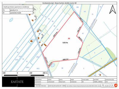 Działka rolna Kurdwanów gm. Nowa Sucha,