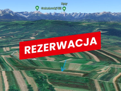 Działka rekreacyjna Łapsze Wyżne