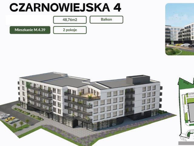 Oferta sprzedaży mieszkania Brzesko 48.76m 2-pokojowe