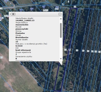 Działka rekreacyjna Bronisławów