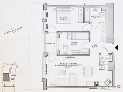 Sprzedam nowoczesne mieszkanie 3-pokojowe z balkonem i miej…