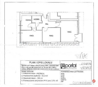 Mieszkanie sprzedam 53.3m2 3 pokoje Warszawa