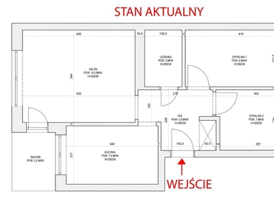 Mieszkanie 47mkw centrum Bielsk Podlaski 3 pokoje