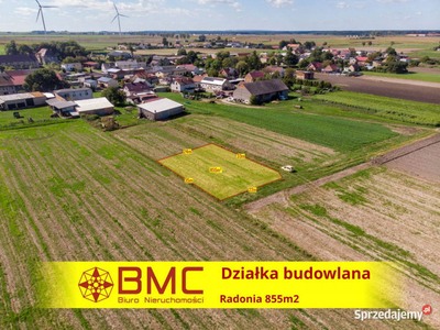 Oferta sprzedaży gruntu Radonia 855m2