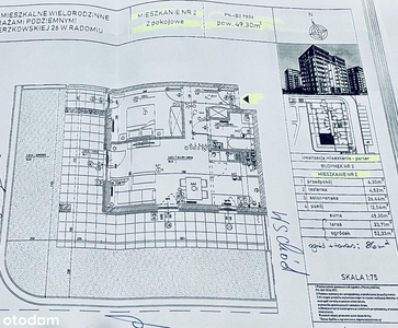 2-pokojowe mieszkanie 39m2 + balkon Bez Prowizji