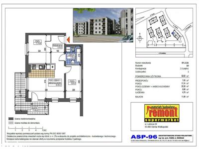 Mieszkanie, 52,62 m², Ostrów Wielkopolski