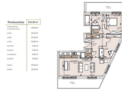 3-pokojowe mieszkanie 46m2 + balkon Bez Prowizji