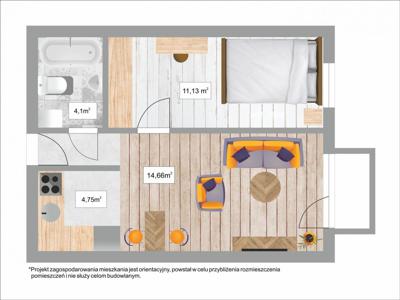 Mieszkanie, 36,50 m², Piła