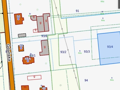 Działka budowlana w centrum Suchego Dębu 1311m2