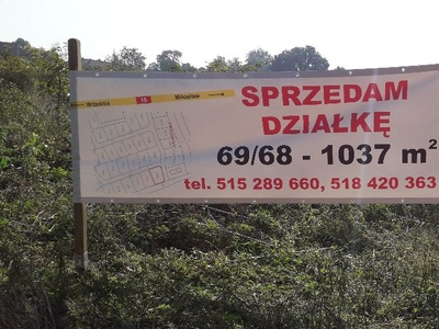 Sprzedam działkę w OBŁACZKOWIE koło Wrześni