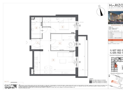 Apartamenty Horizon M120 - 3 pokoje REZERWACJA