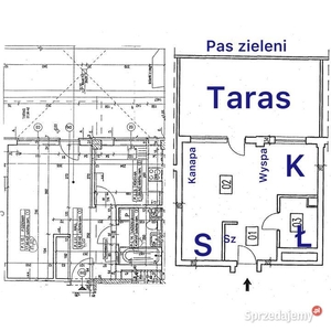 Kawalerka 37m z dużym tarasem 27m i miejscem garażowym - metro