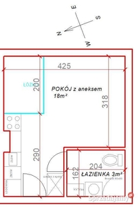 MORCINKA, W.Krzeslawickie, 1Pok, 21m2