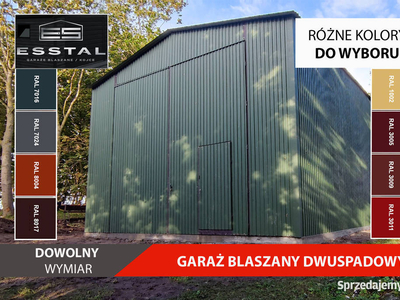 H41 Garaż Blaszany - MAGAZYN - Garaże Blaszane - Wiaty - Hale - ESSTAL