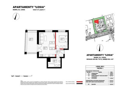 0% Nowa inwestycja. 2 pok. 43m2, Marki. ul.Łosia.