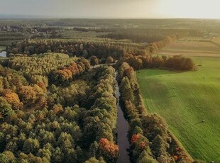 Działka z linią brzegową Kanału Elbląskiego - Miłomłyn.