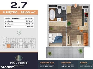 Przy Porcie - etap II | mieszkanie 2-pok. | M2.7