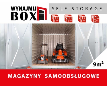 Magazyn do wynajęcia, self storage, samoobsługowy, kontener, boks 9m2