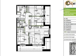 Mieszkanie z loggią o pow. 22,6 m2