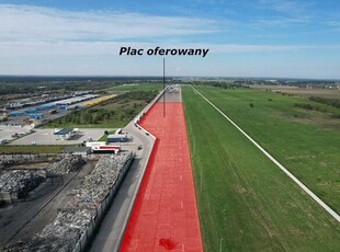 Teren przy A4, ogrodzony, wybetonowany, oświetlony 1,8 ha