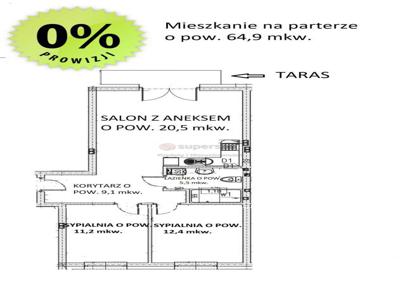 Nowy blok. 3-pok Taras /balkon Stan Deweloperski