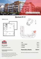 Nowe, 38 m2, B1 1.17, duży balkon, stanowisko