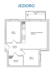 Mieszkanie 50,6 m2 nad samym jeziorem, Koninko