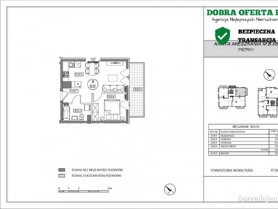 Nowe 2 pok 35m2 z balkonem 8m2 Płd IVQ24