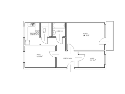 Mieszkanie PÓŁNOC Częstochowa 60m2