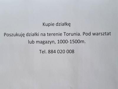 Działka komercyjna Toruń