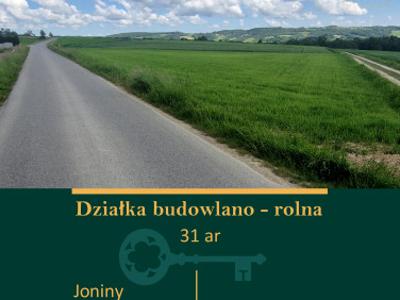 Działka rolno-budowlana Joniny