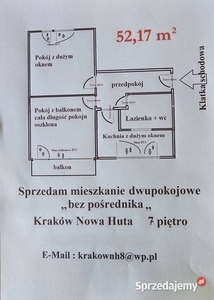 Sprzedam mieszkanie dwupokojowe bez pośredników