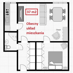 Bezpośrednio sprzedam mieszkanie 37m2, 2 pokoje